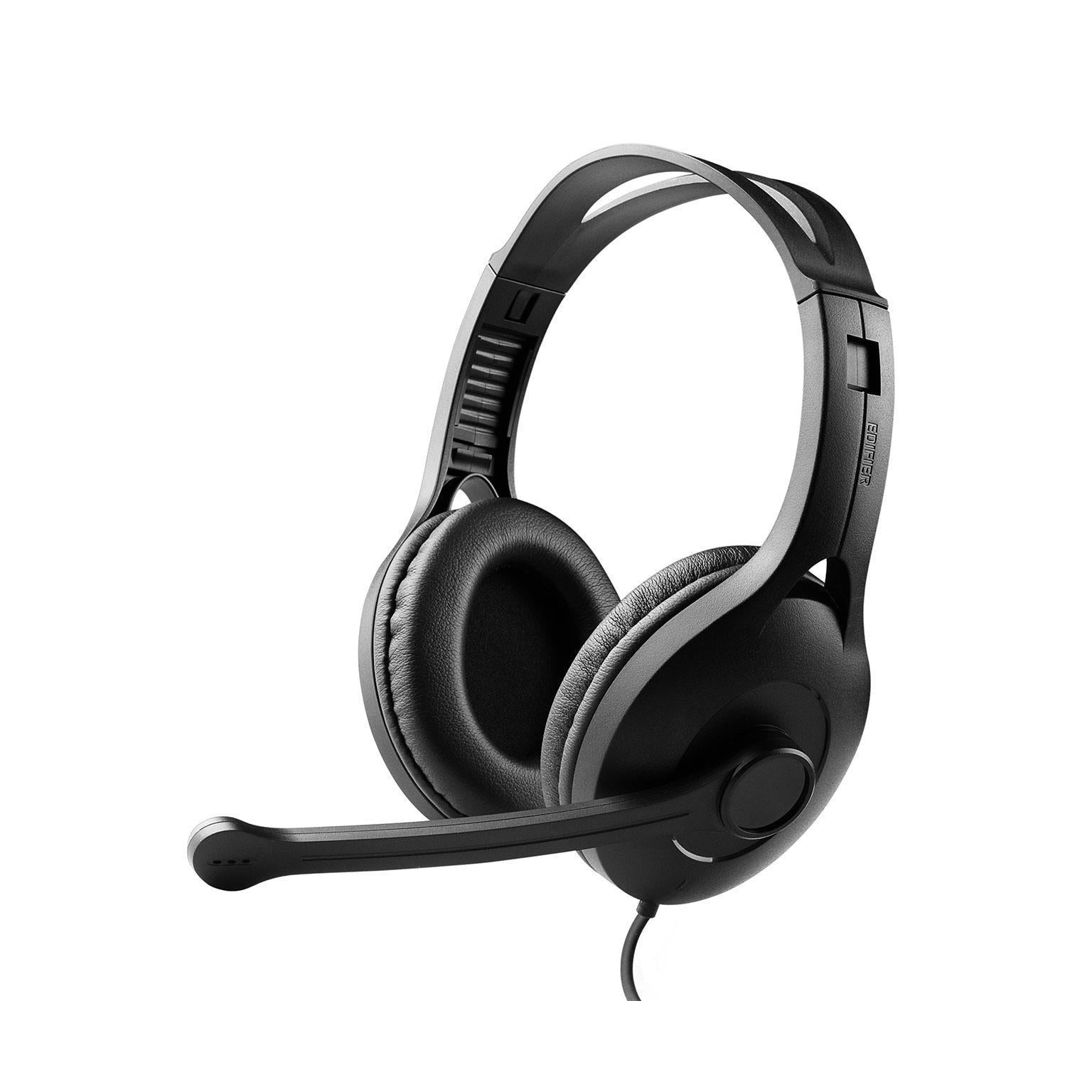 Edifier K800 USB Headset with Microphone and Leather Padded Ear Cups