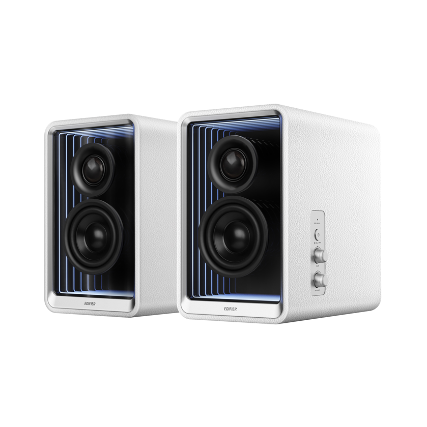 EDIFIER QR65 WHITE Desktop Active Monitor with GaN Charger