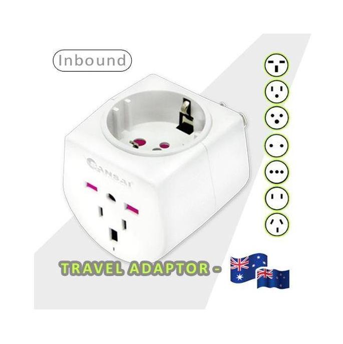 Generic Universal Travel Adapter 10A 240V 2400W Multi-Plug Compatible