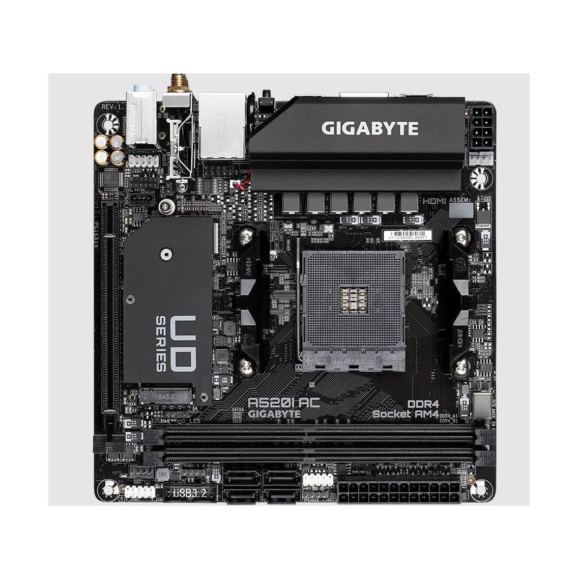 Gigabyte A520I AC Mini-ITX Motherboard WiFi Direct 6 Phases PCIe 3.0 x4 M.2