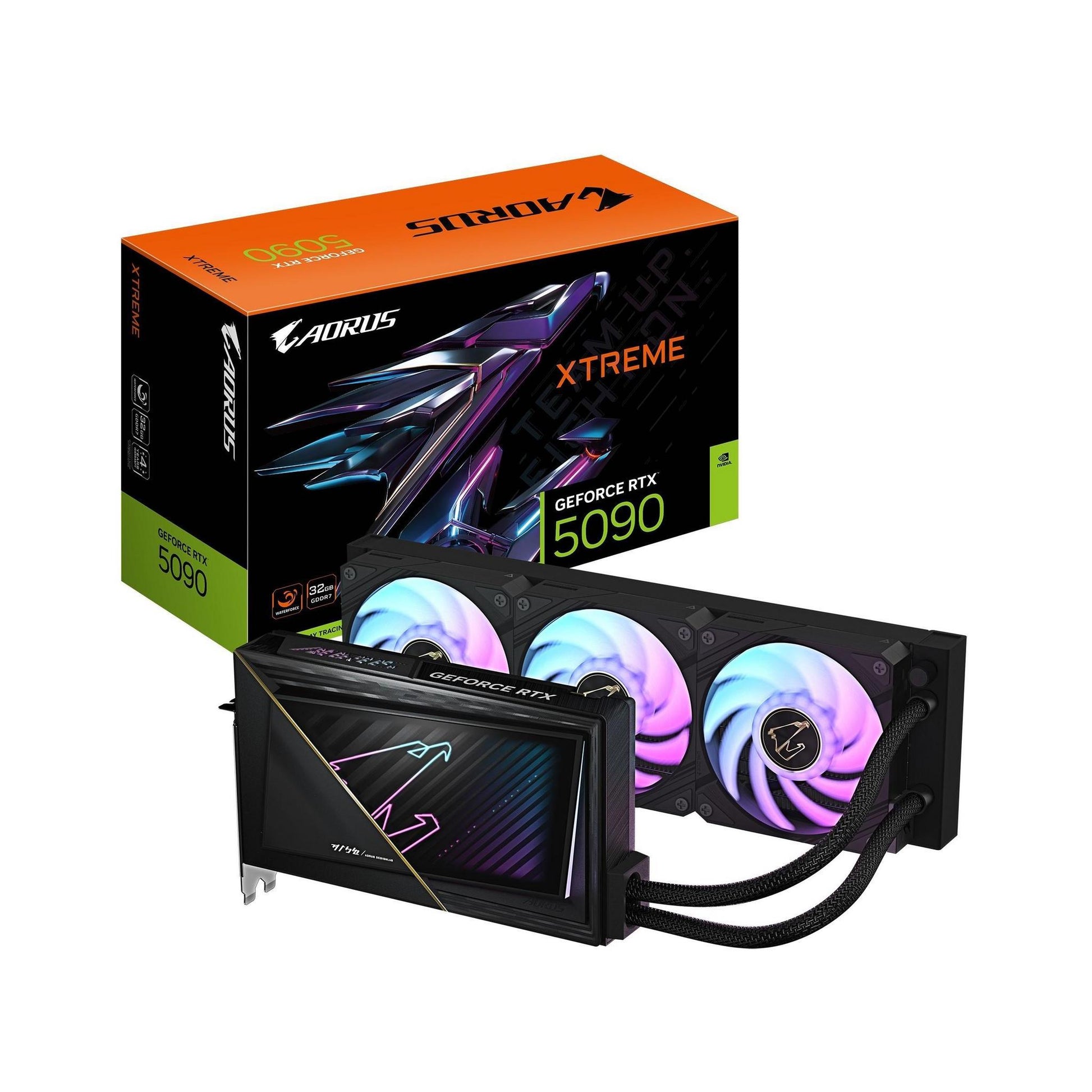 Gigabyte AORUS GeForce RTX™ 5090 XTREME WATERFORCE 32G 2655 MHz CUDA 21760 28...