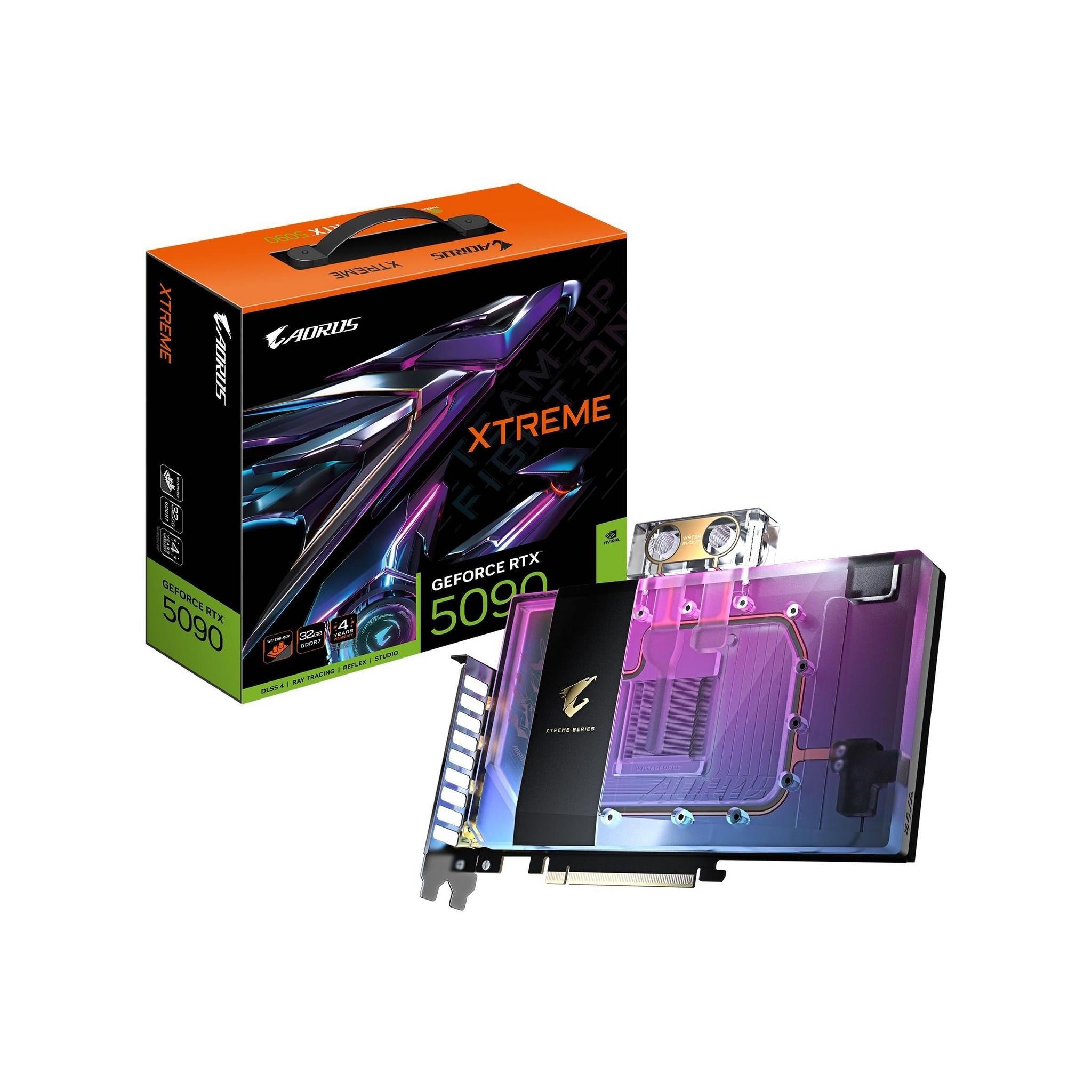 Gigabyte AORUS GeForce RTX™ 5090 XTREME WATERFORCE WB 32G 2655 MHz CUDA 21760...