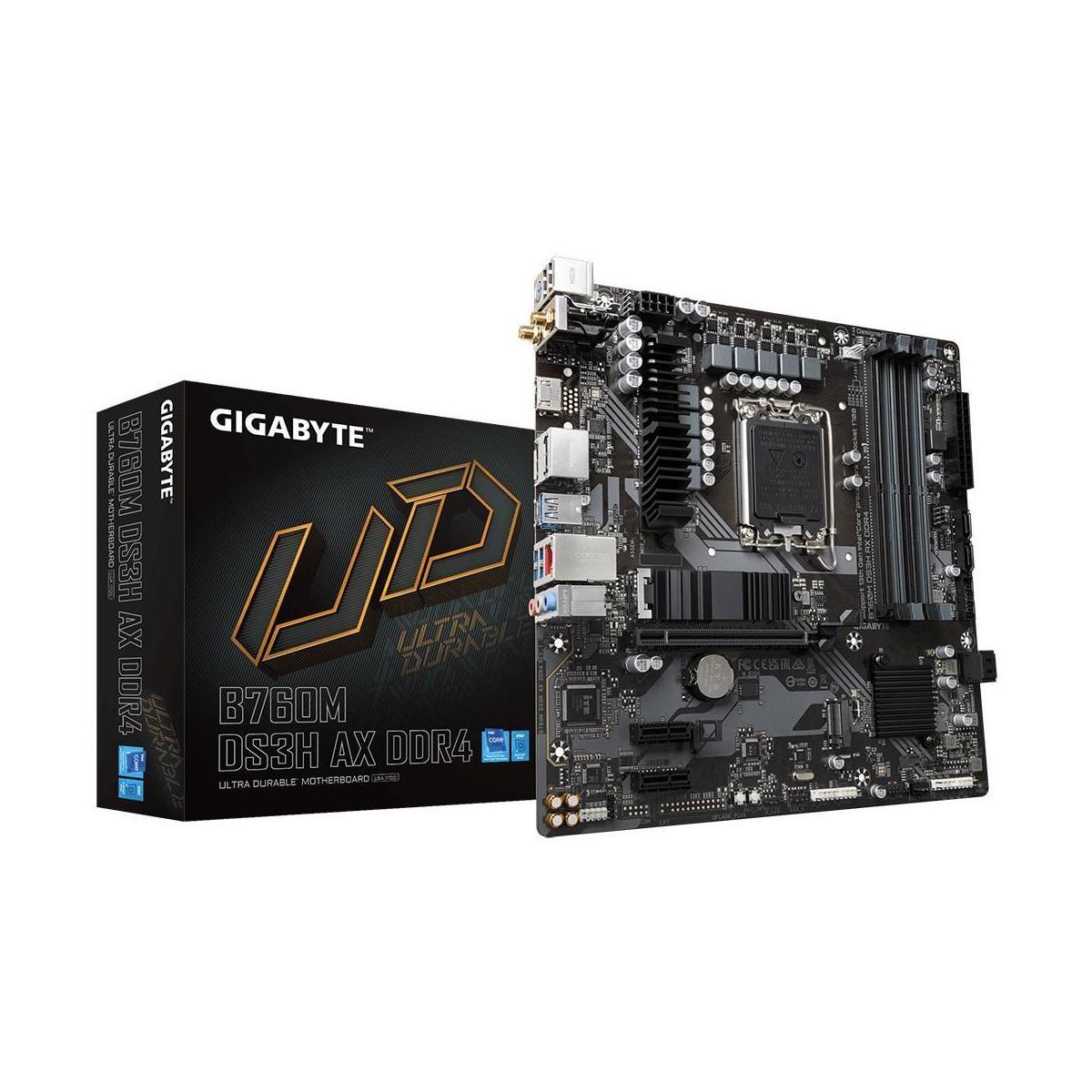 Gigabyte B760M DS3H AX DDR4 LGA 1700 mATX Motherboard