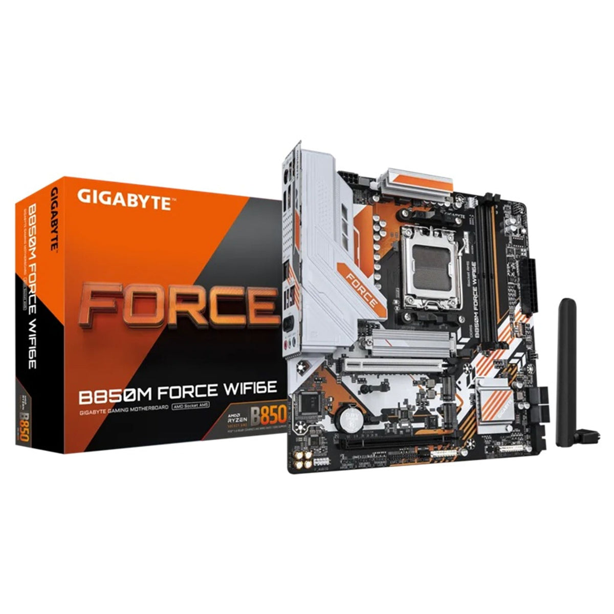 Gigabyte B850M FORCE WIFI6E AMD AM5 2 x DDR5 1 HDMI 2 PCI-E x16 3 M.2