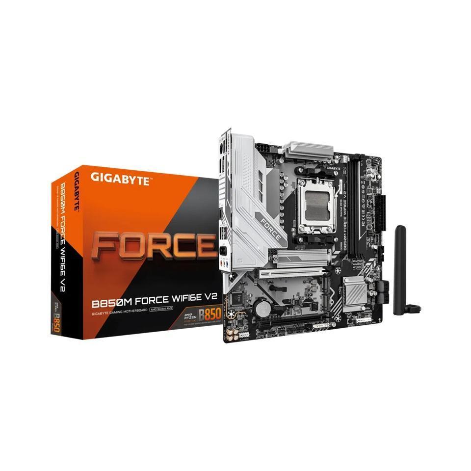 Gigabyte B850M FORCE WIFI6E V2 AMD AM5 2 x DDR5 1 HDMI 3 x M.2 Motherboard