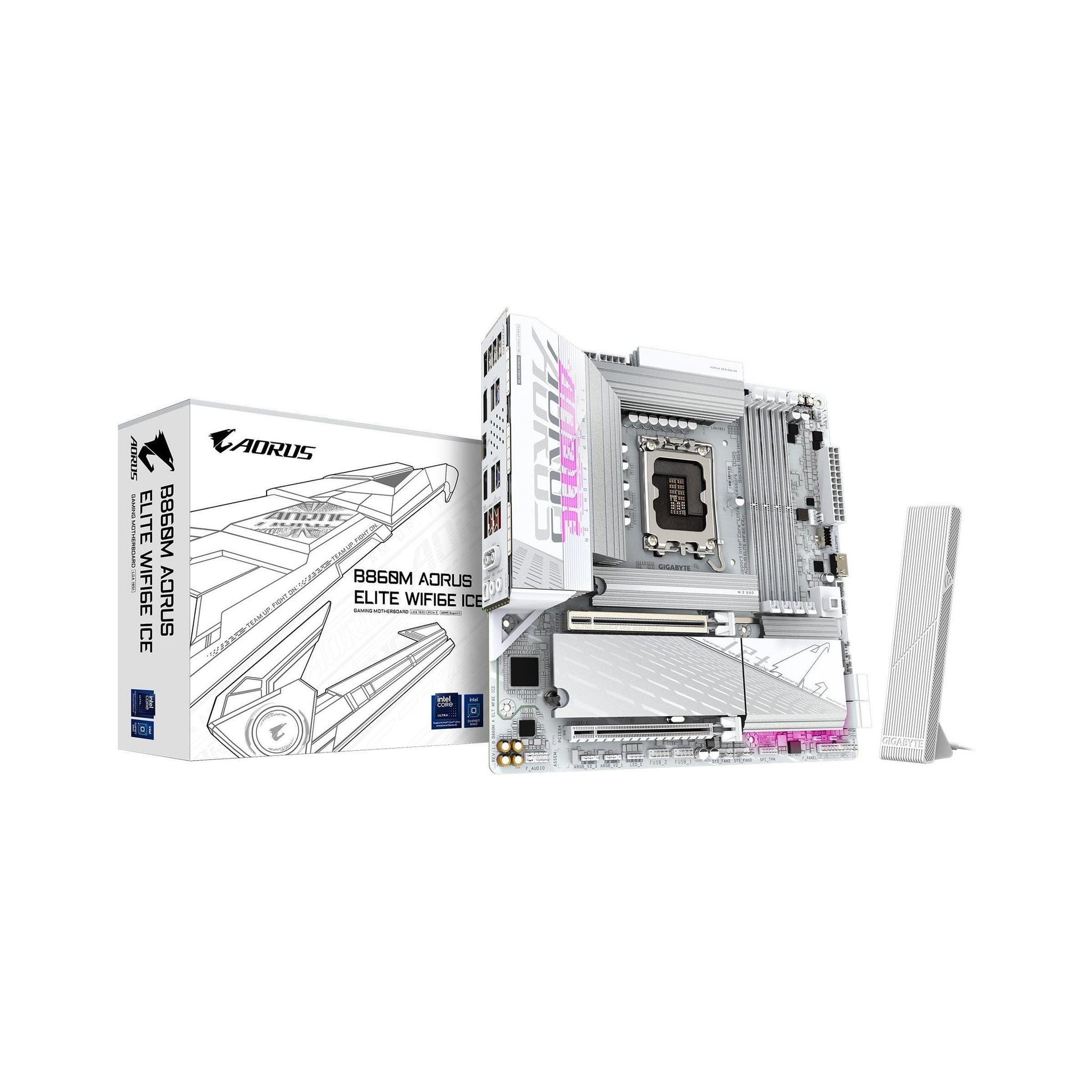 Gigabyte B860M A ELT WF6E ICE 1.0 4x DDR5 3x M.2 Motherboard