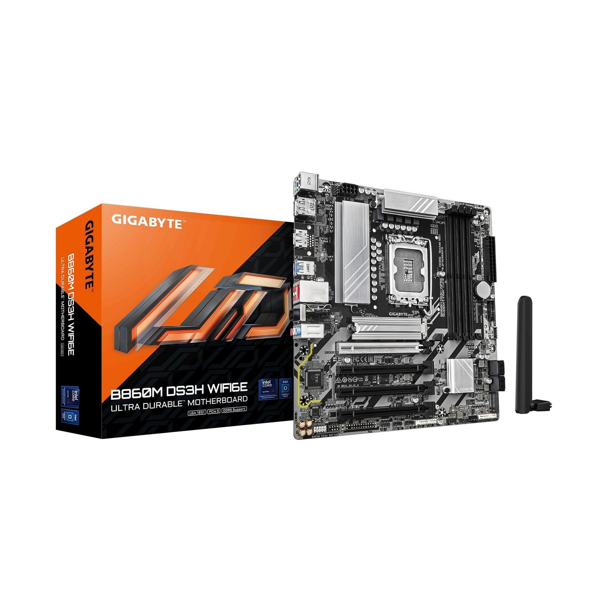 Gigabyte B860M DS3H WIFI6E 4x DDR5 2x M.2 Motherboard