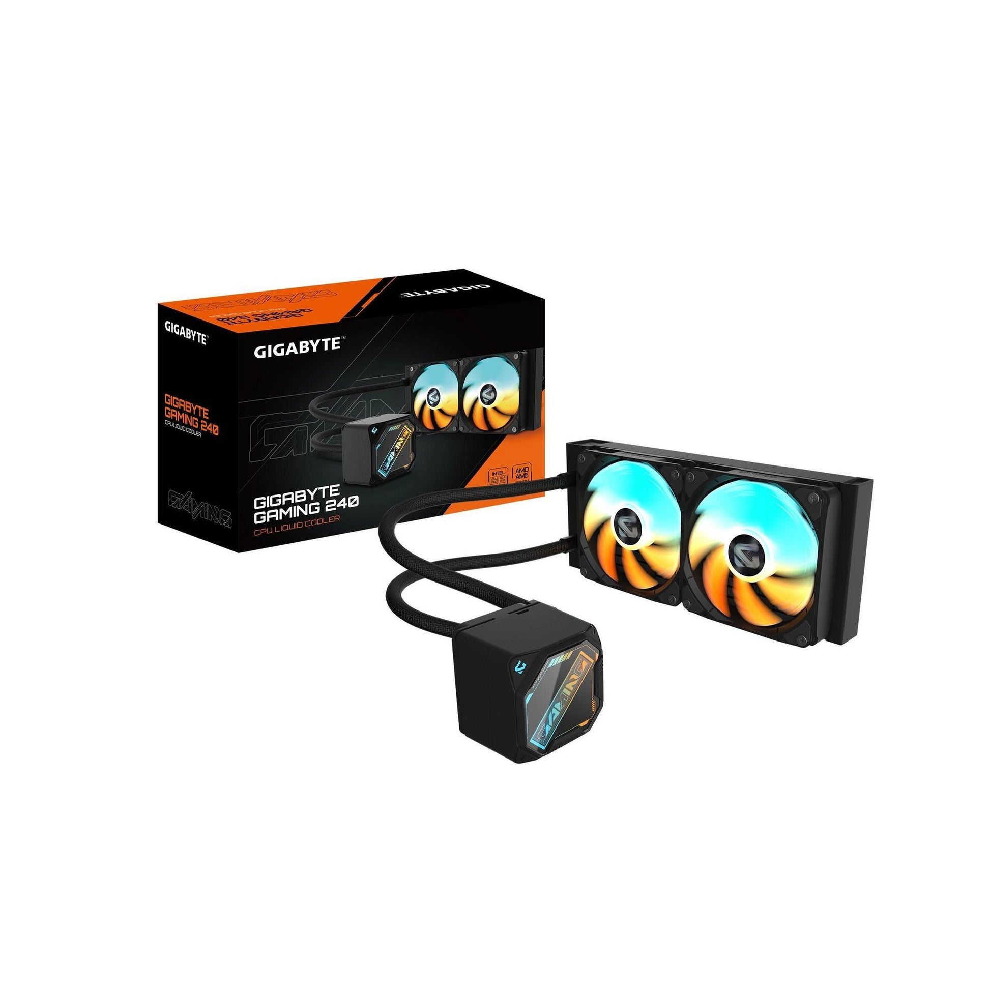 Gigabyte GAMING 240 AIO Liquid Cooler Intel 1851/1700/115X/1200 AMD AM5/AM4 Black