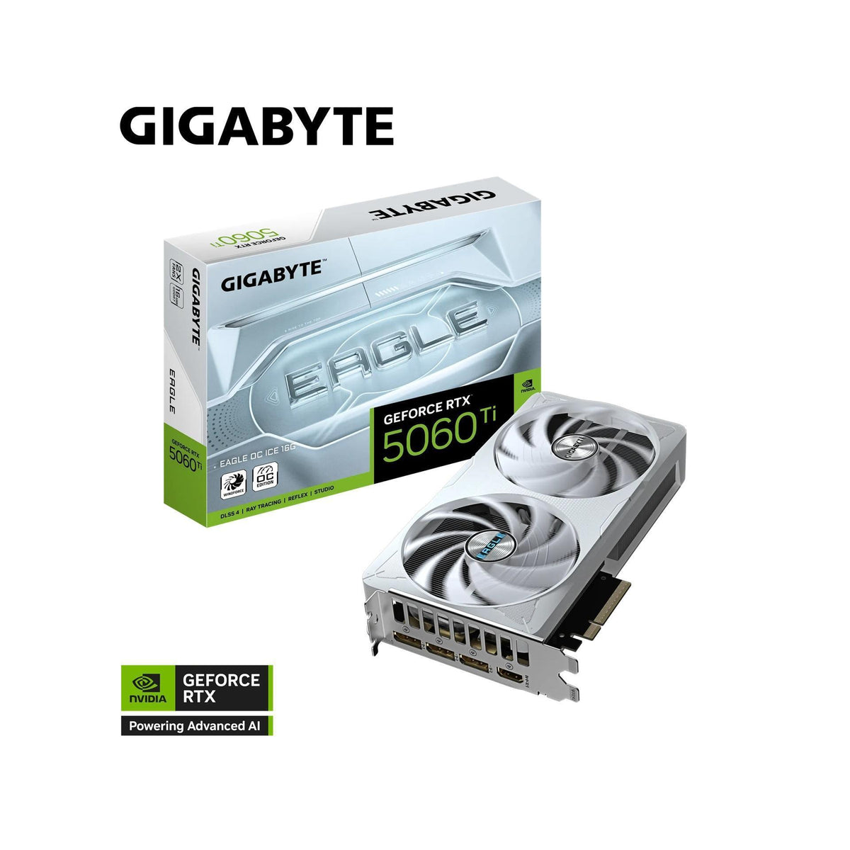 Gigabyte GeForce RTX 5060 Ti EAGLE OC ICE 16GB GDDR7 2617MHz Graphics Card