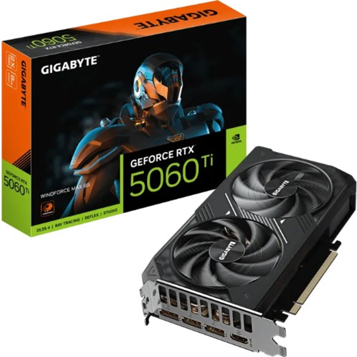 Gigabyte GeForce RTX 5060 Ti WINDFORCE MAX OC 8GB GDDR7 2587MHz Graphics Card