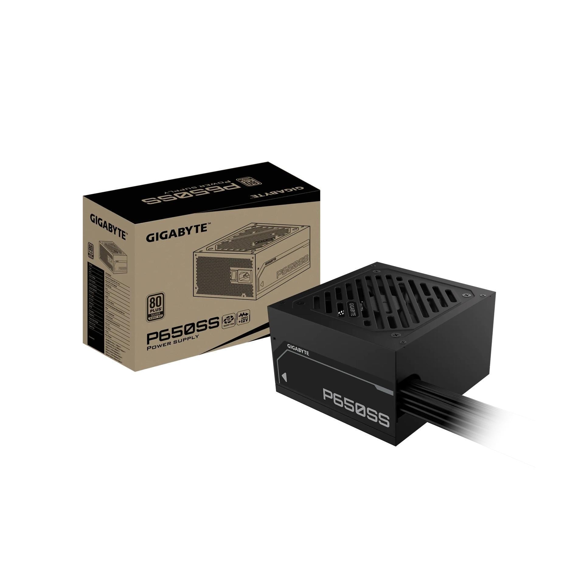 Gigabyte GP-P650SS 650W ATX Silver PSU 120mm Fan