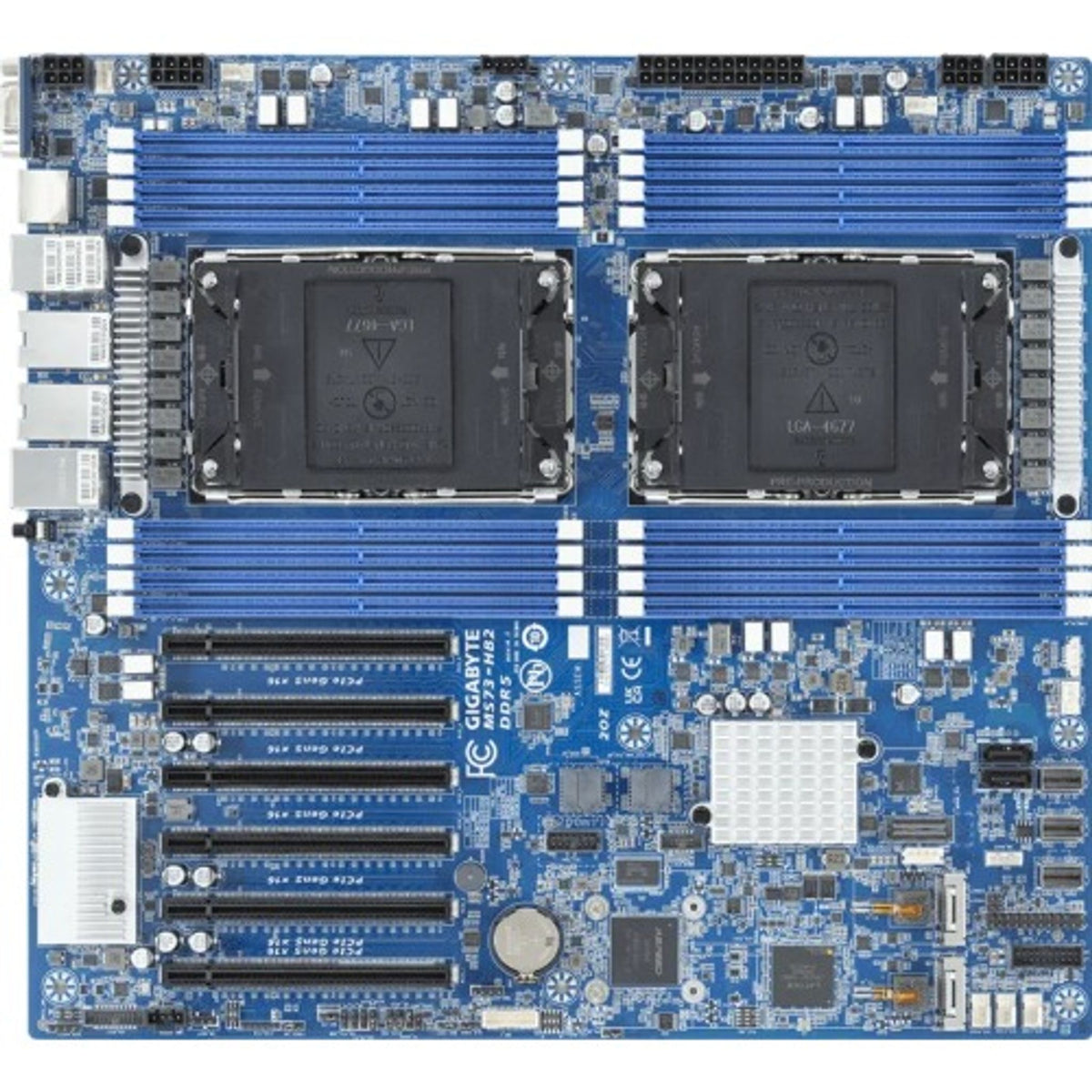 Gigabyte MS73-HB2 5th/4th Gen Xeon 2x SATA 2x M.2 6x PCIe x16 Motherboard