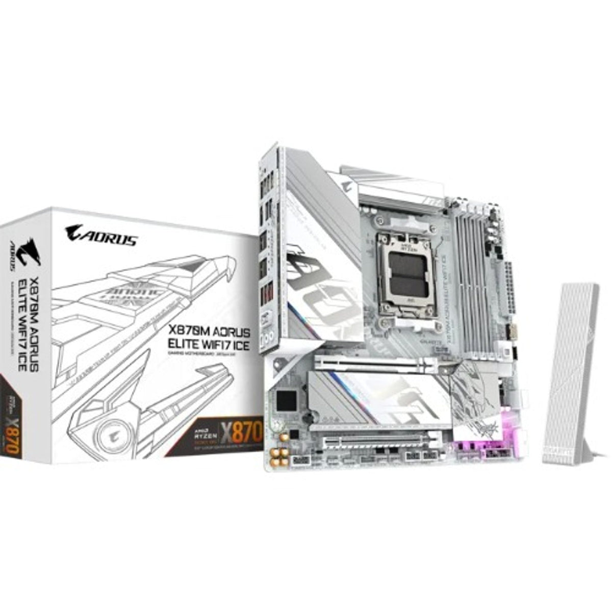 Gigabyte X870 AM5 ATX 4x DDR5 256GB PCIe 5.0 M.2 Wi-Fi 7 USB4 HDMI