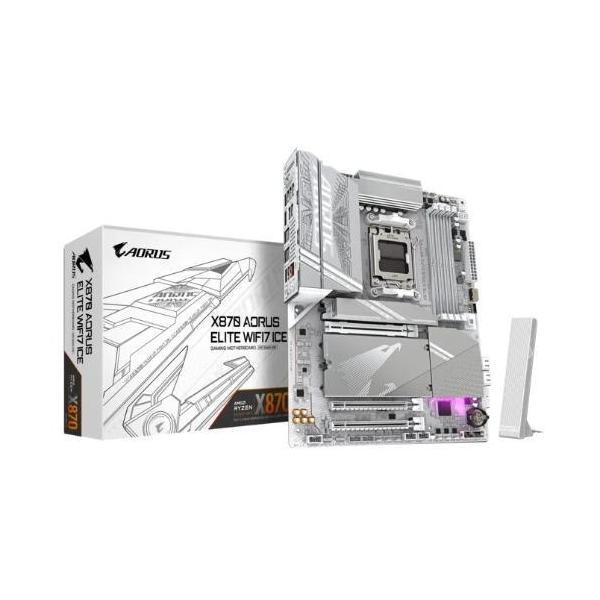 Gigabyte X870 AORUS ELITE WF7 AMD AM5 ATX Motherboard 4x DDR5 4x M.2 3x PCIe x16
