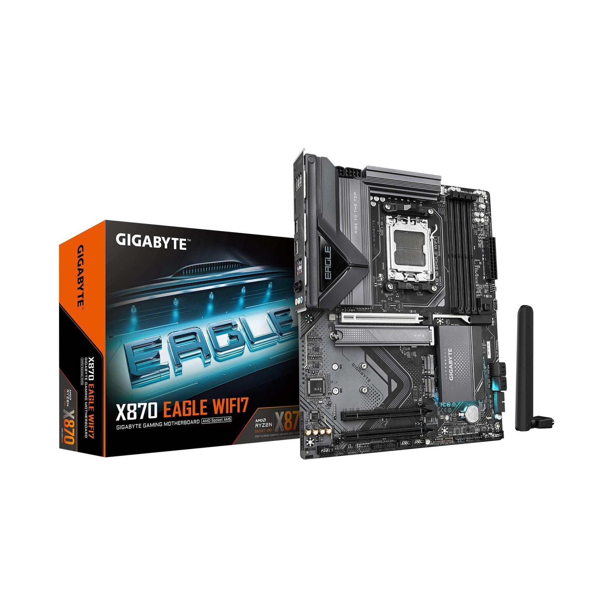 Gigabyte X870 EAGLE WIFI7 AMD AM5 ATX Motherboard 4x DDR5 3x M.2
