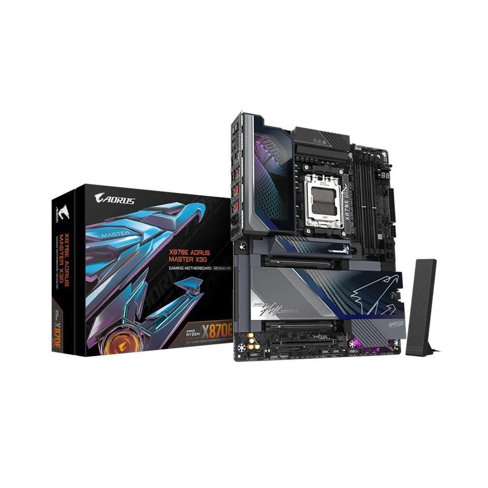 Gigabyte X870E AORUS MASTER AM5 DDR5 256GB USB4 Wi-Fi7 PCIe5 M.2 HDMI ATX