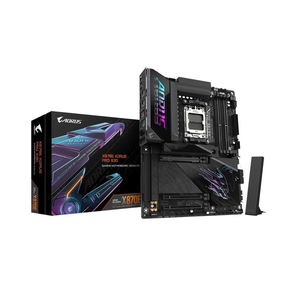 Gigabyte X870E AORUS PRO X3D AM5 DDR5 256GB Wi-Fi 7 USB4 PCIe 5.0 ATX Motherboard