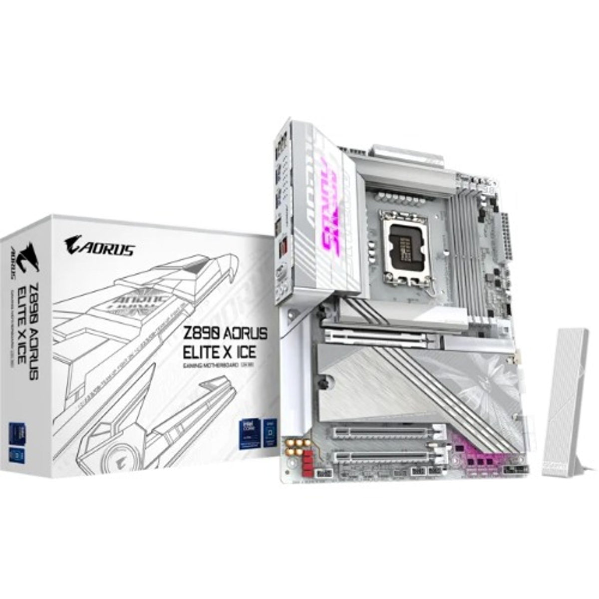 Gigabyte Z890 AORUS ELITE X ICE DDR5 ATX Motherboard 4x M.2 3x PCI-E x16