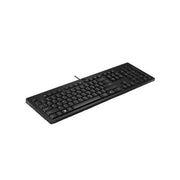 HP 125 Wired Keyboard USB Plug and Play Easy Clean Compatibility