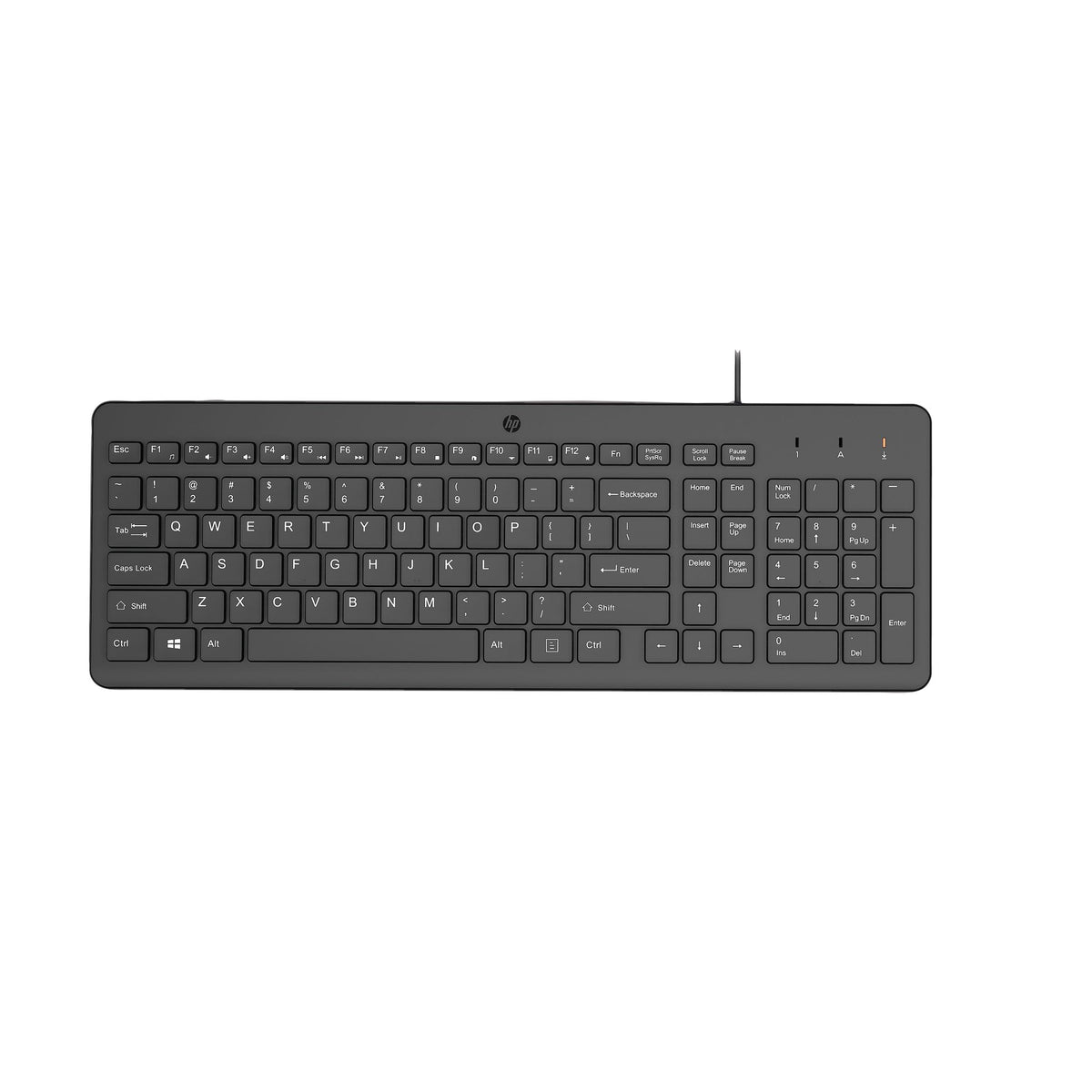 HP 150 Wired Keyboard USB Plug and Play
