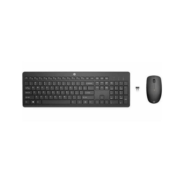 HP 235 USB Wireless Keyboard Mouse Combo Reduced-size Low-profile Quiet Keys Easy Clean Plug-n-Play