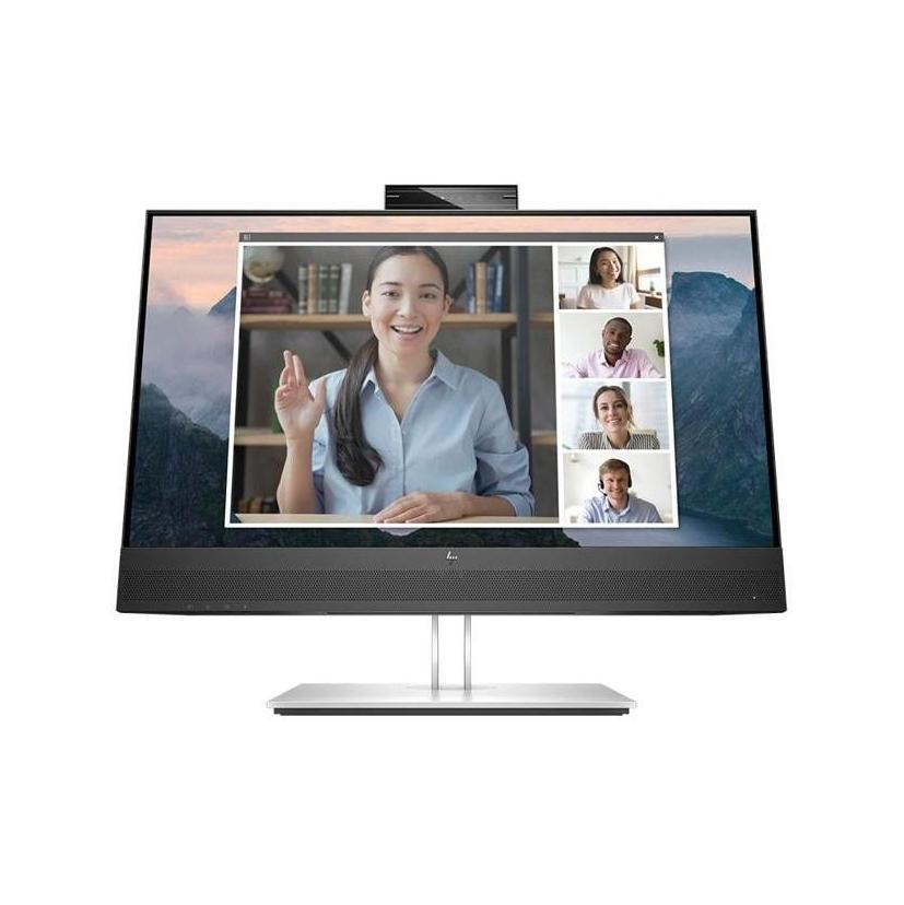 HP E24MV G4 23.8" FHD Conferencing Monitor 1920x1080 Webcam USB Hub VGA DP HDMI VESA