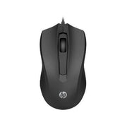 HP Wired Desktop 100 Mouse 1200dpi 3 Buttons Wired USB-A Connector Precise Re...