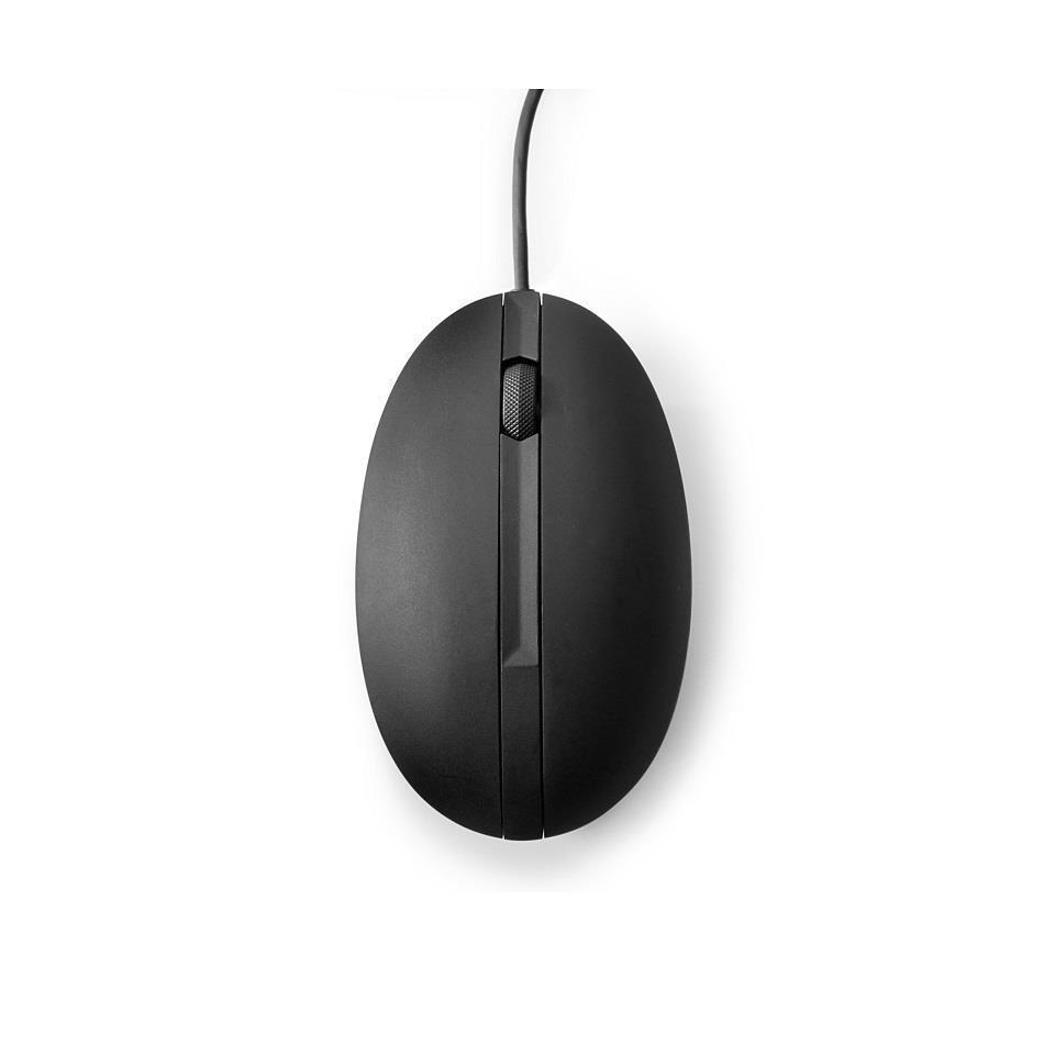 HP Wired Desktop 320M 1200DPI 3 Button USB-A Mouse Black