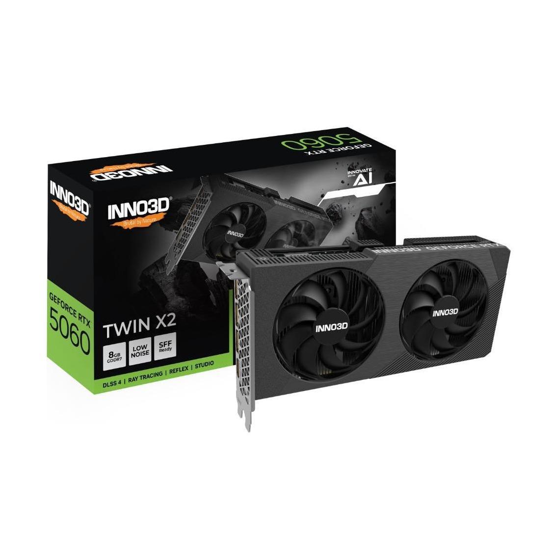 INNO3D GeForce RTX 5060 TWIN X2 OC V2 8GB GDDR7 2527MHz Graphics Card