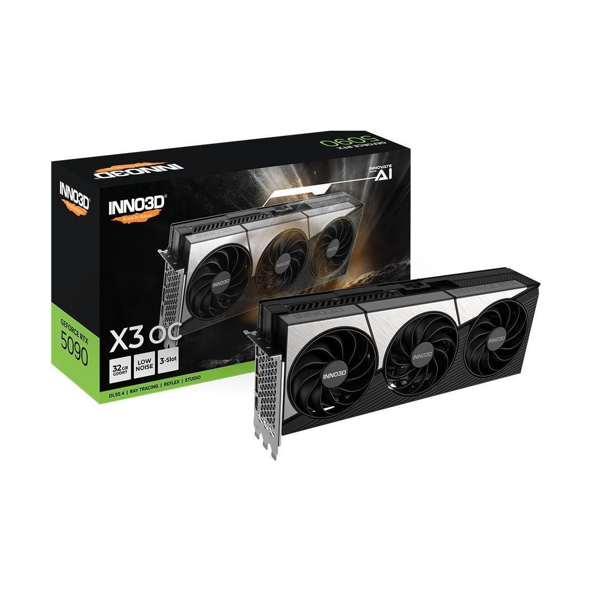 INNO3D GeForce RTX 5090 X3 OC 32GB GDDR7 2452MHz 3x DP 1x HDMI Graphics Card