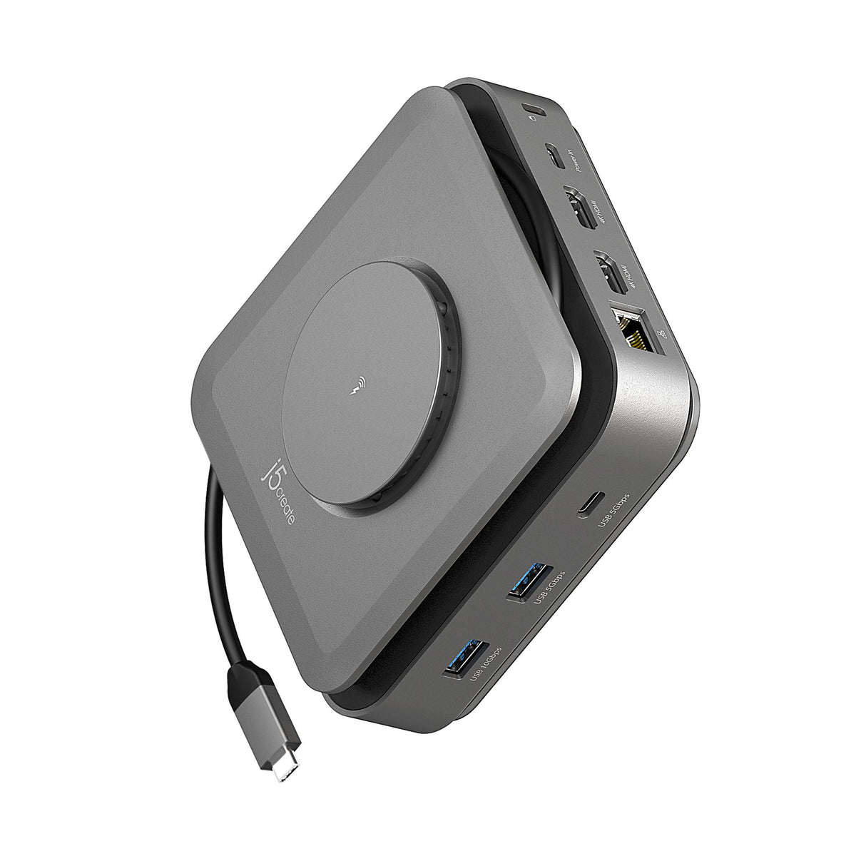 j5create JCD3199 USB-C Docking Station 2 Displays 4K HDMI 5 USB-A 3 USB-C RJ-45