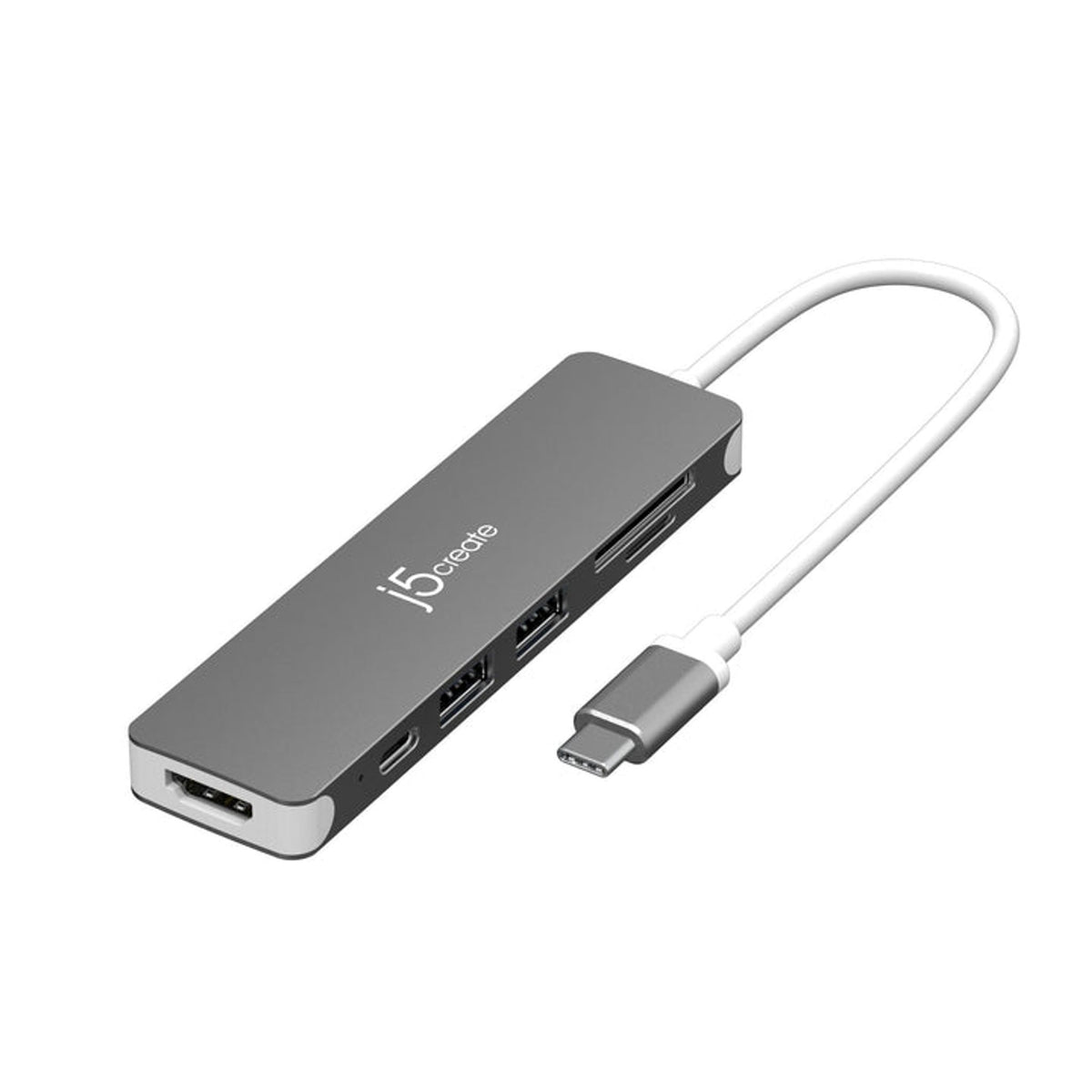 j5create JCD353 Graphic Adapter - 1 Each - 1 x USB Type C - Male - 2 x USB 3.2