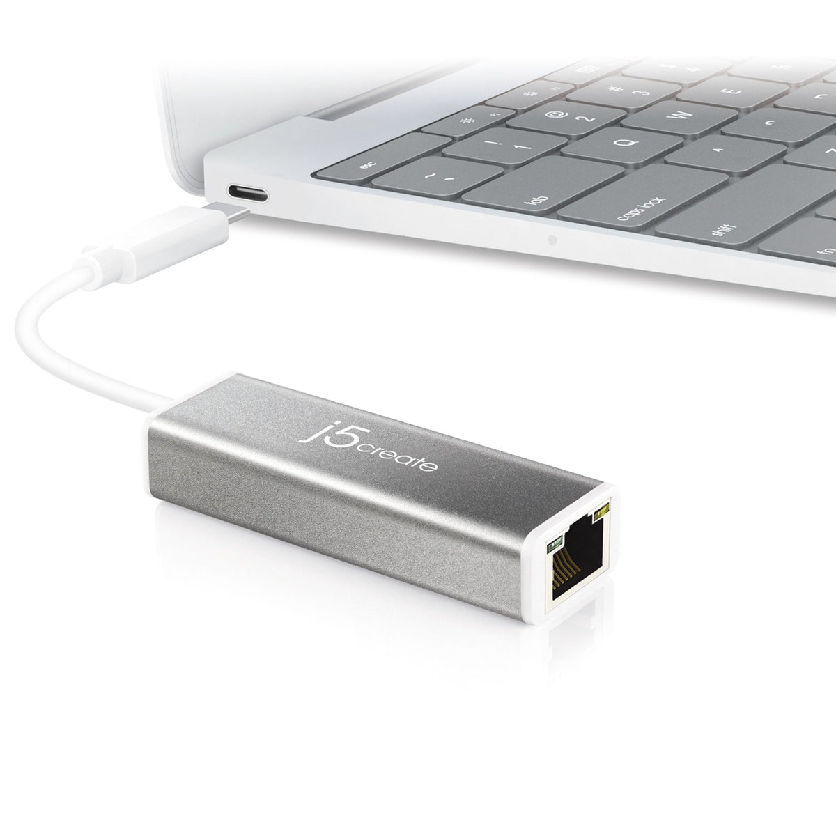 j5create JCE133G Gigabit Ethernet Adapter USB-C 1Port 10/100/1000Base-T