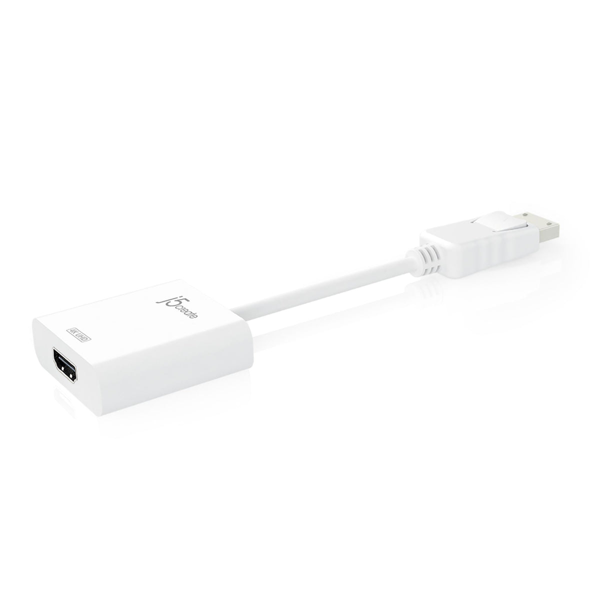 j5create JDA158 A/V Adapter - 1x Displayport 1.2 Digital Audio/Video - Male