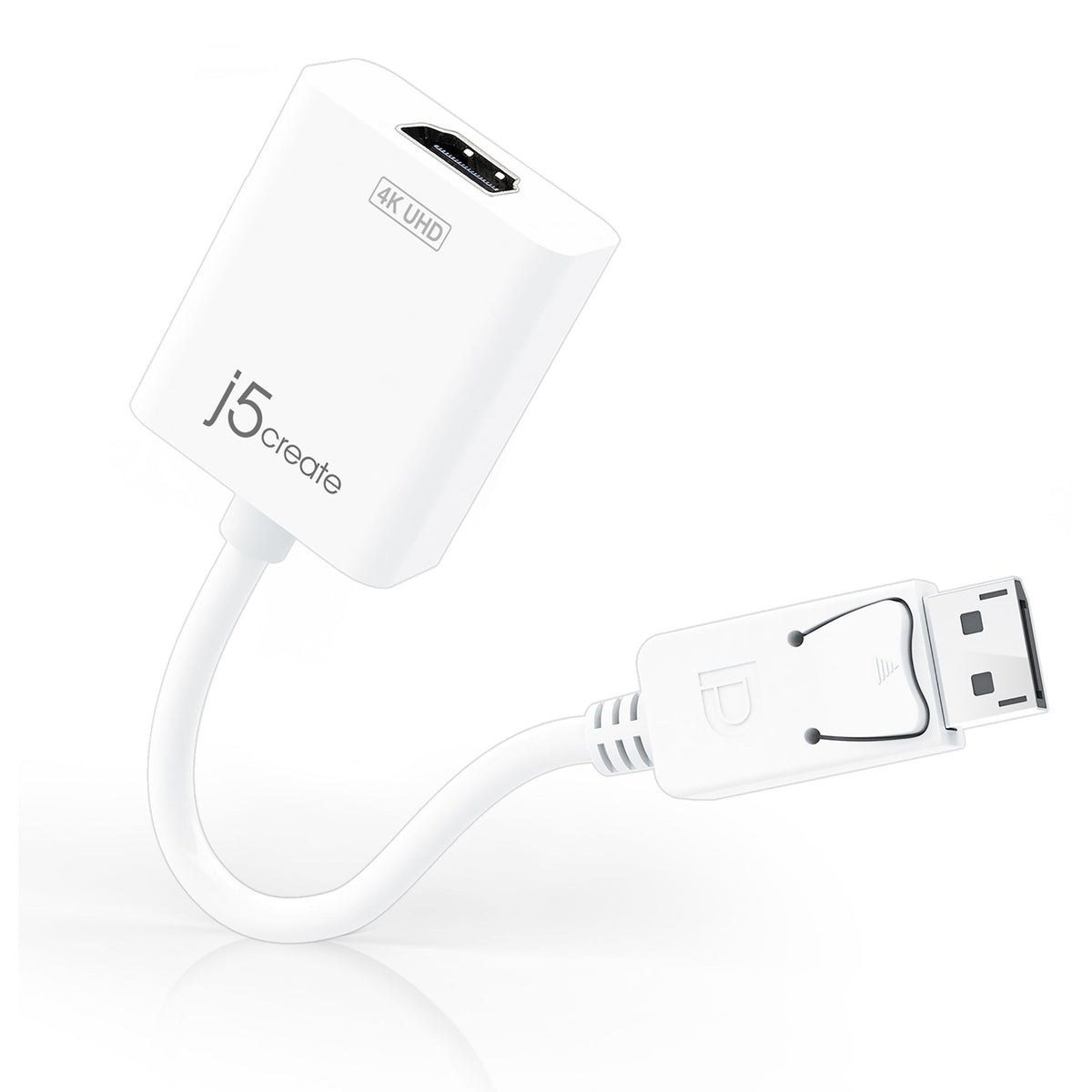 j5create JDA158 A/V Adapter - 1x Displayport 1.2 Digital Audio/Video - Male