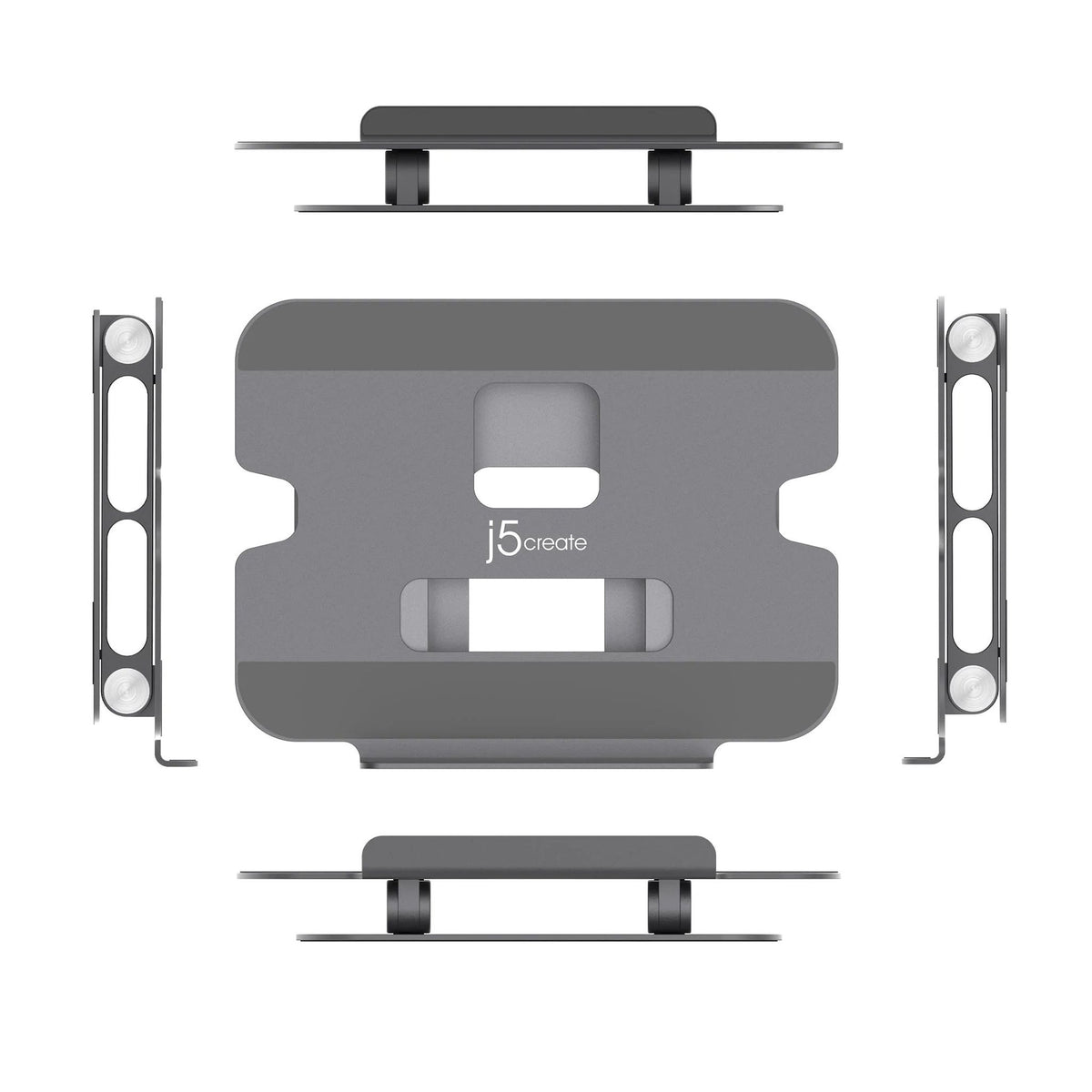 j5create JTS127 Space Gray Aluminum Adjustable Laptop Stand 16" Support