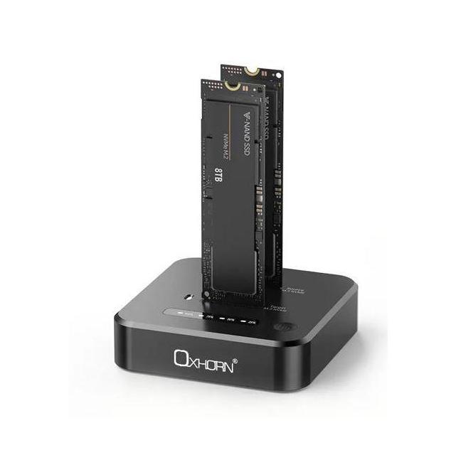 Just You PC Dual Bay M.2 NVMe SSD Docking Station USB 3.2 Gen 2x2 10Gbps