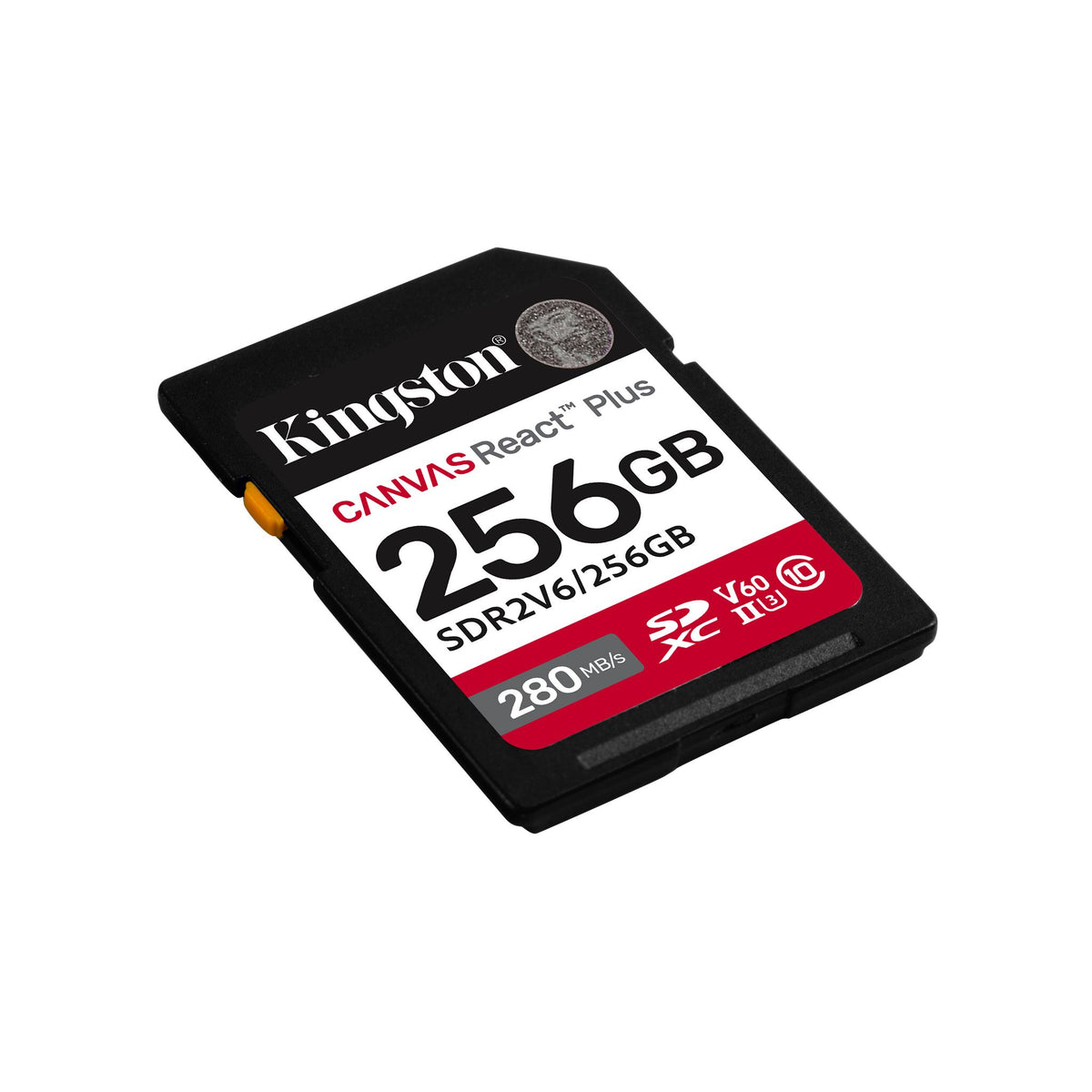 Kingston Canvas React Plus 256GB UHS-II 280MB/s Read 150MB/s Write SDXC Card