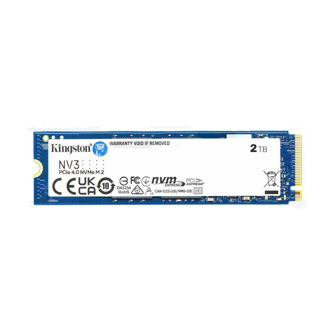 Kingston NV3 2TB NVMe M.2 PCIe 4.0 SSD 6000/5000MB/s