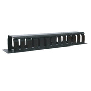 LDR 1U 19" Cable Management Rail 24 Slot Plastic