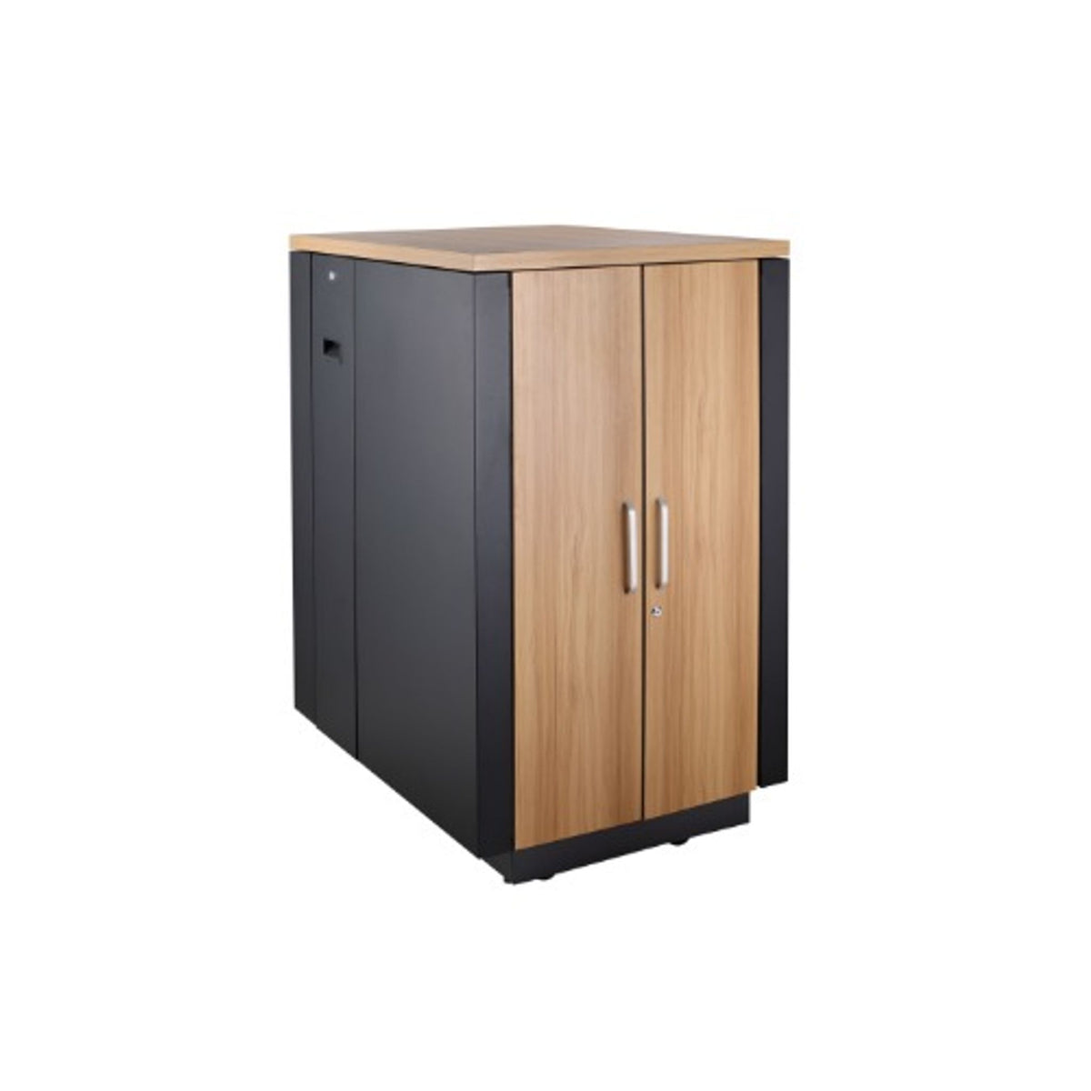 LDR Assembled Soundproof 18U Cabinets ( Black and Wood Color) 3 Pcs Low Noise