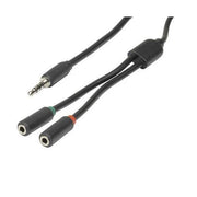 Leader 3.5mm Plug to 2x 3.5mm Socket Cable 250mm