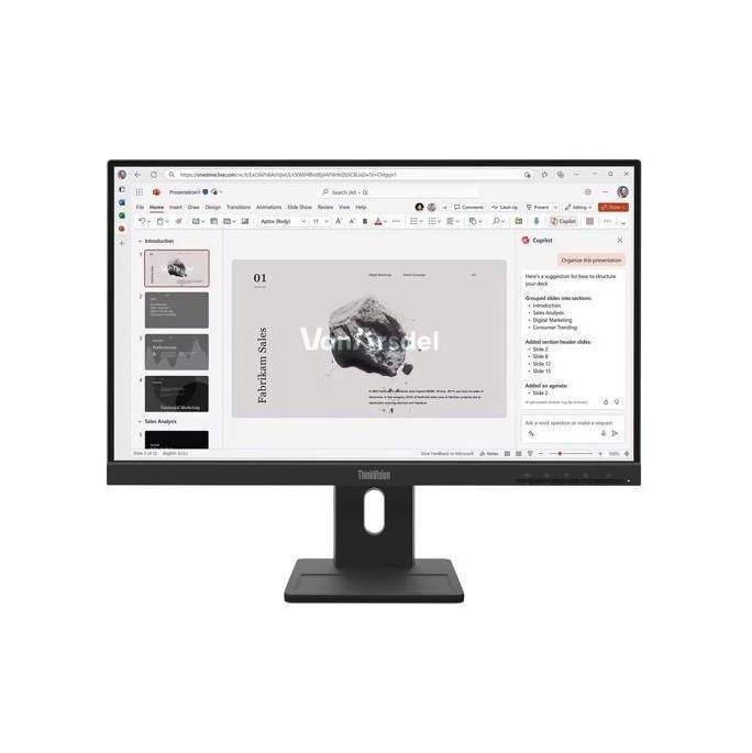 Lenovo ThinkVision E22-40 21.5" FHD IPS Monitor 1920x1080 100Hz Anti-Glare Adjustable VGA DP HDMI