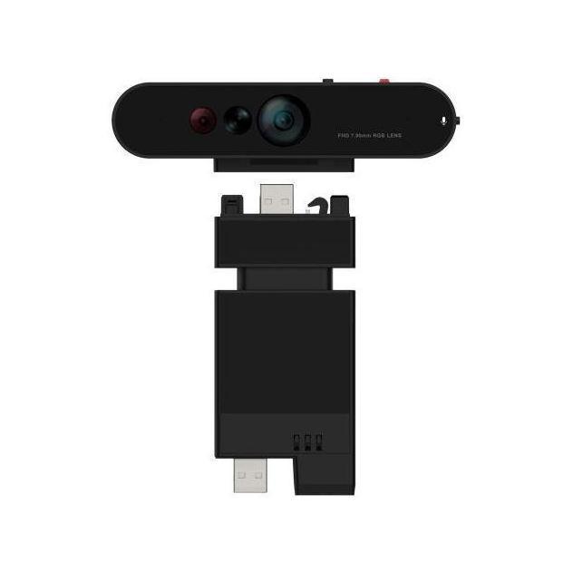Lenovo ThinkVision MC60 24" FHD Webcam Monitor Adjustable Microphone Privacy Shutter