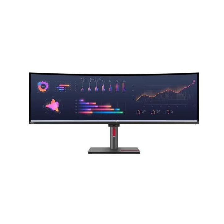 Lenovo ThinkVision P49W-30 49" Dual QHD IPS 5K Monitor DP HDMI USB-C Hub VESA Adjustable