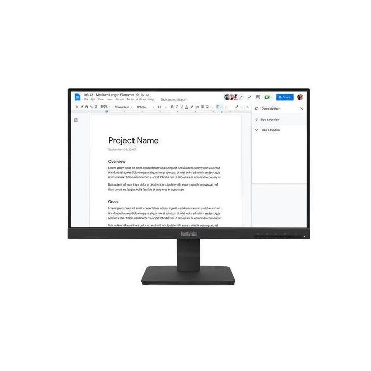 Lenovo ThinkVision S22-4E 21.5" FHD IPS Monitor 1920x1080 100Hz Anti-Glare VGA HDMI VESA