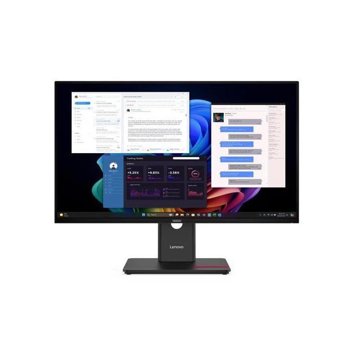 Lenovo ThinkVision T27UD-40 27" UHD USB-C Dock Monitor 4K 3xUSB3.2 Hub DP HDMI VESA Adjustable