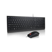 Lenovo Universal Wired USB Keyboard Mouse Combo Adjustable Tilt Leg Spill Res...