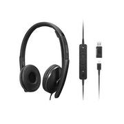 Lenovo Wired ANC Headset Gen 2 USB-C to USB-A Active Noise Cancelling Teams Certified