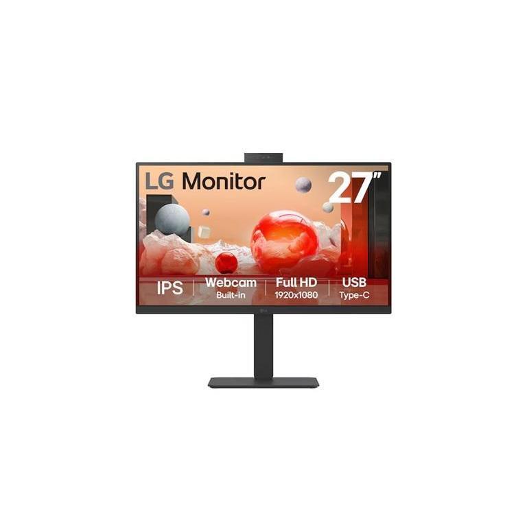 LG 27" Full HD IPS 100Hz Monitor Webcam Mic Speaker USB-C 90W PD RJ45